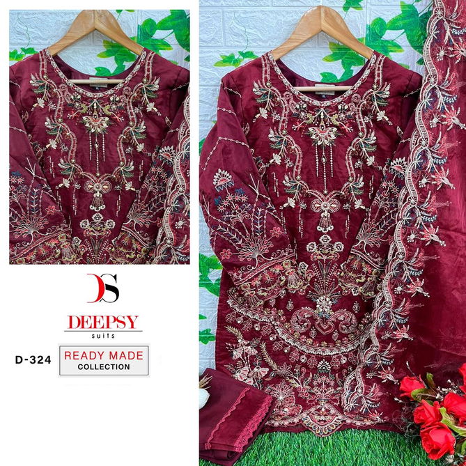 D 324 By Deepsy Readymade Pakistani Suits Catalog
